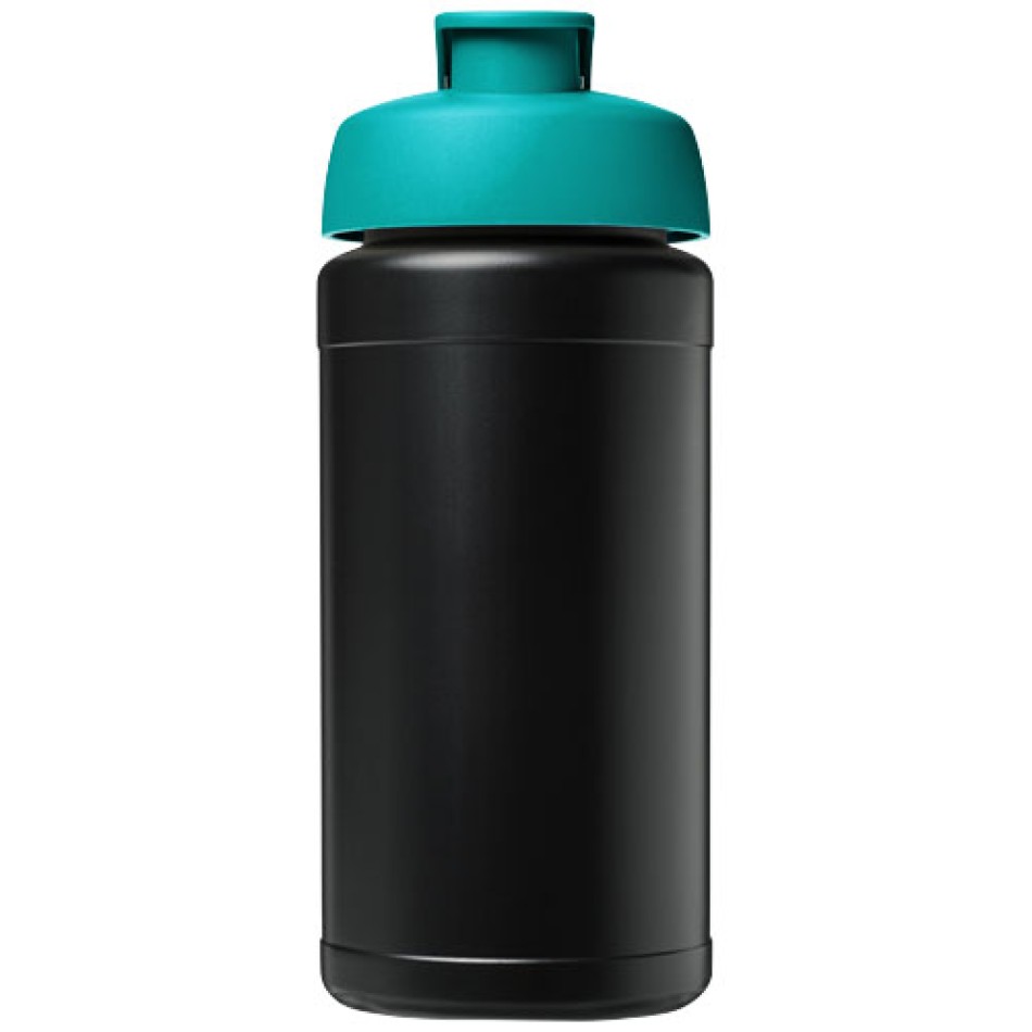 Borraccia sportiva in materiale riciclato con coperchio a scatto da 500 ml Baseline - Gadget.it - 