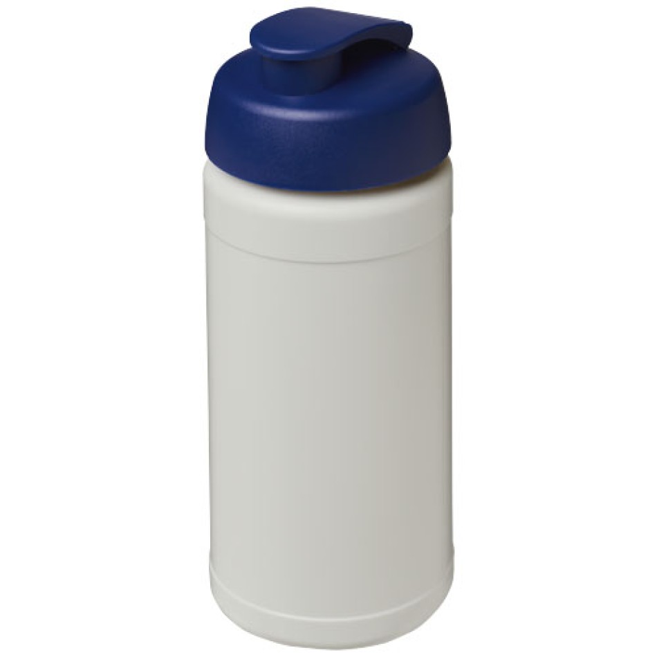 Borraccia sportiva in materiale riciclato con coperchio a scatto da 500 ml Baseline - Gadget.it - 