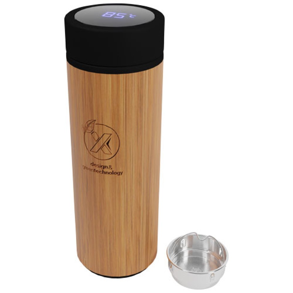 Borraccia termica da 500ml in bamboo - SCX.design D11  - Gadget.it - 