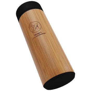 Borraccia termica da 500ml in bamboo - SCX.design D11  - Gadget.it - 