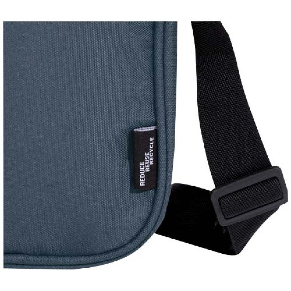 Borsa a tracolla in materiale riciclato certificato GRS Byron 2l - Gadget.it - 