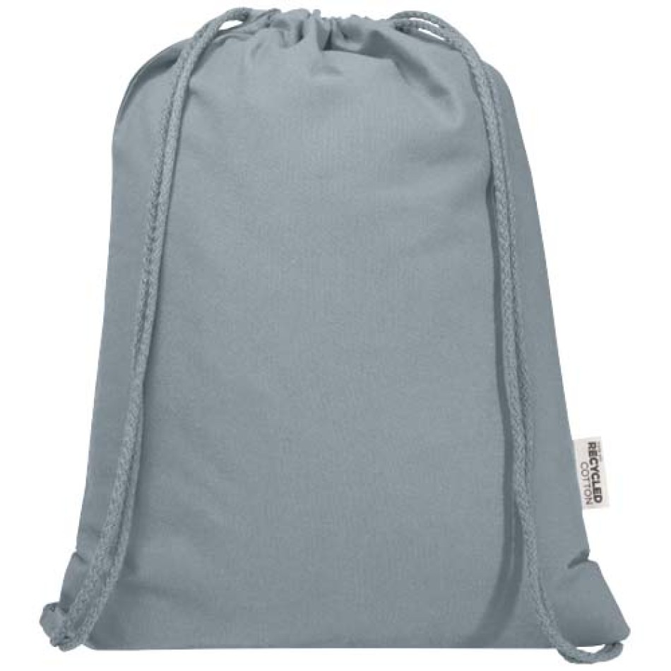 Sacca con cordoncino in cotone riciclato - OREGON BLEND 5L - Gadget.it - 