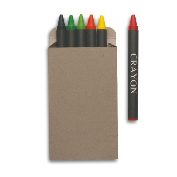 Set 6 pastelli a cera con confezione - BRABO - Gadget.it - 