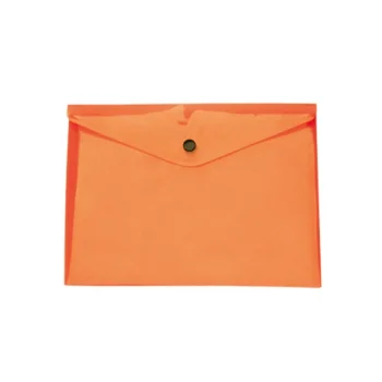 Busta Portadocumenti A4 Personalizzata in PVC Trasparente con Bottone - Gadget.it - Busta Portadocumenti Personalizzata A4 in PVC Trasparente con Chiusura a Bottone