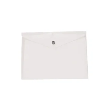 Busta Portadocumenti A4 Personalizzata in PVC Trasparente con Bottone - Gadget.it - Busta Portadocumenti Personalizzata A4 in PVC Trasparente con Chiusura a Bottone