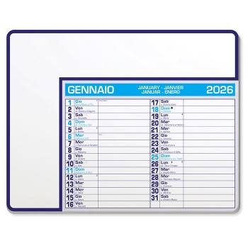 Calendario tappetino mouse 23x18 - Gadget.it - Tappetino Mouse con Calendario 12 Mesi Personalizzabile 23x18 cm 