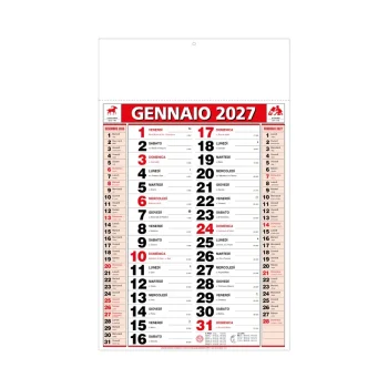 Calendario Olandese Classic 28,8 x 47 cm - Gadget.it - Calendario Olandese Classic Personalizzato 28,8 x 47 cm