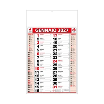 Calendario Olandese Classic 28,8 x 47 cm - Gadget.it - Calendario Olandese Classic Personalizzato 28,8 x 47 cm