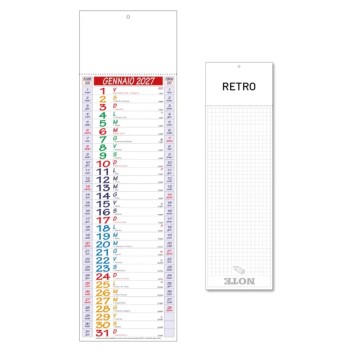 Calendario Olandese Personalizzato Silhouette 14x47 cm - Gadget.it - Calendario Olandese Personalizzato Silhouette 14x47 cm