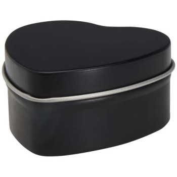 Candela in scatola di latta a forma di cuore all'aroma di vaniglia Blissful - Gadget.it - 