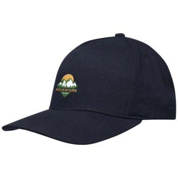 Cappellino in tessuto riciclato Aware™ a 5 pannelli Onyx - Gadget.it - 