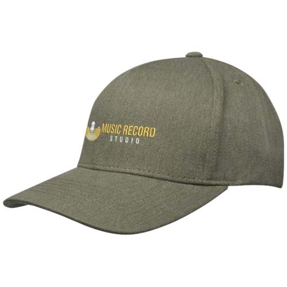 Cappellino in tessuto riciclato Aware™ a 6 pannelli Opal - Gadget.it - 