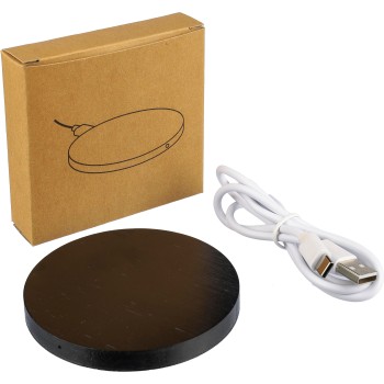 Caricabatterie wireless in bamboo - FERNANDO - Gadget.it - 