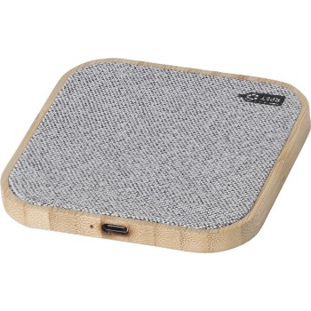 Caricabatterie wireless in bambù Moses - Gadget.it - 