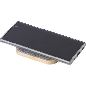 Caricabatterie wireless in bambù Moses - Gadget.it - 