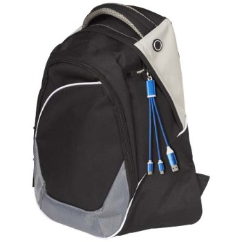 Cavo di ricarica in alluminio riciclato 4 in 1 con portachiavi Metal - Gadget.it - 