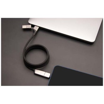 Cavo di ricarica magnetico ultraveloce 4 in 1 in PET riciclato da 100 W SCX.design C52  - Gadget.it - 