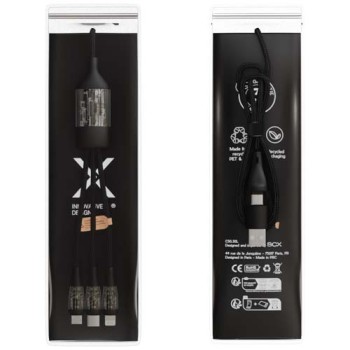 Cavo di ricarica rapida 5 in 1 da 100 W/5 A con display digitale SCX.design C50 - Gadget.it - 