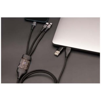 Cavo di ricarica rapida 5 in 1 da 100 W/5 A con display digitale SCX.design C50 - Gadget.it - 