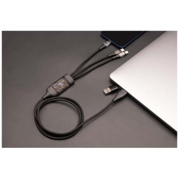 Cavo di ricarica rapida 5 in 1 da 100 W/5 A con display digitale SCX.design C50 - Gadget.it - 