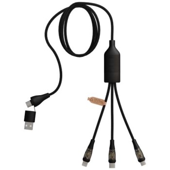 Cavo di ricarica rapida 5 in 1 da 100 W/5 A con display digitale SCX.design C50 - Gadget.it - 