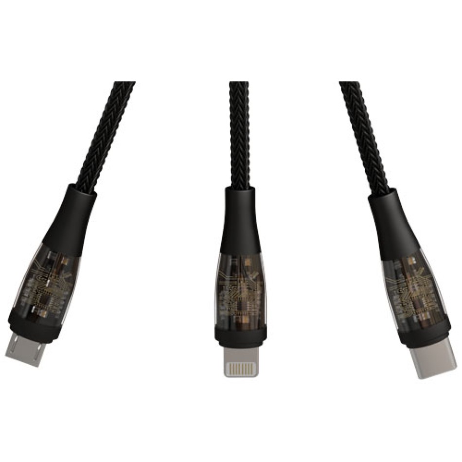 Cavo di ricarica rapida 5 in 1 da 100 W/5 A con display digitale SCX.design C50 - Gadget.it - 