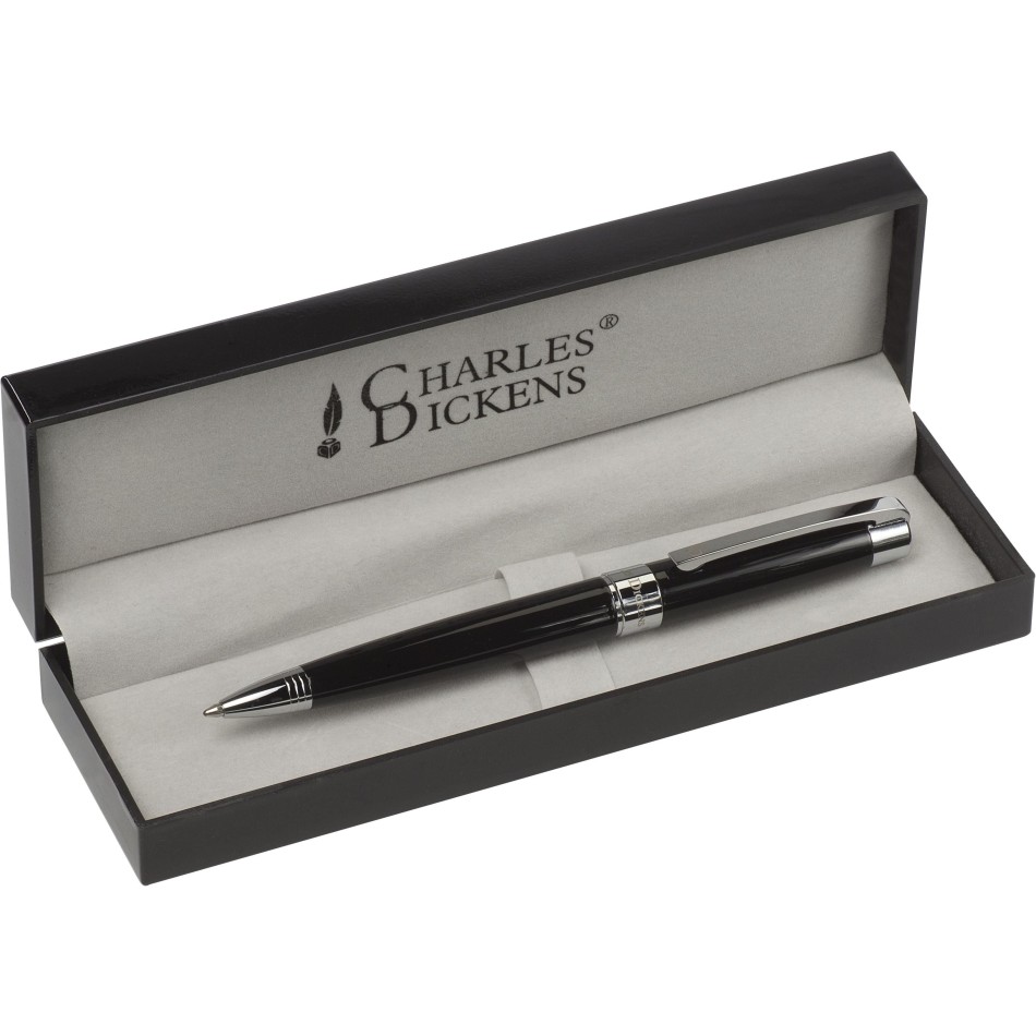 Penna in metallo refill nero - CHARLES DICKENS® LENA - Gadget.it - 
