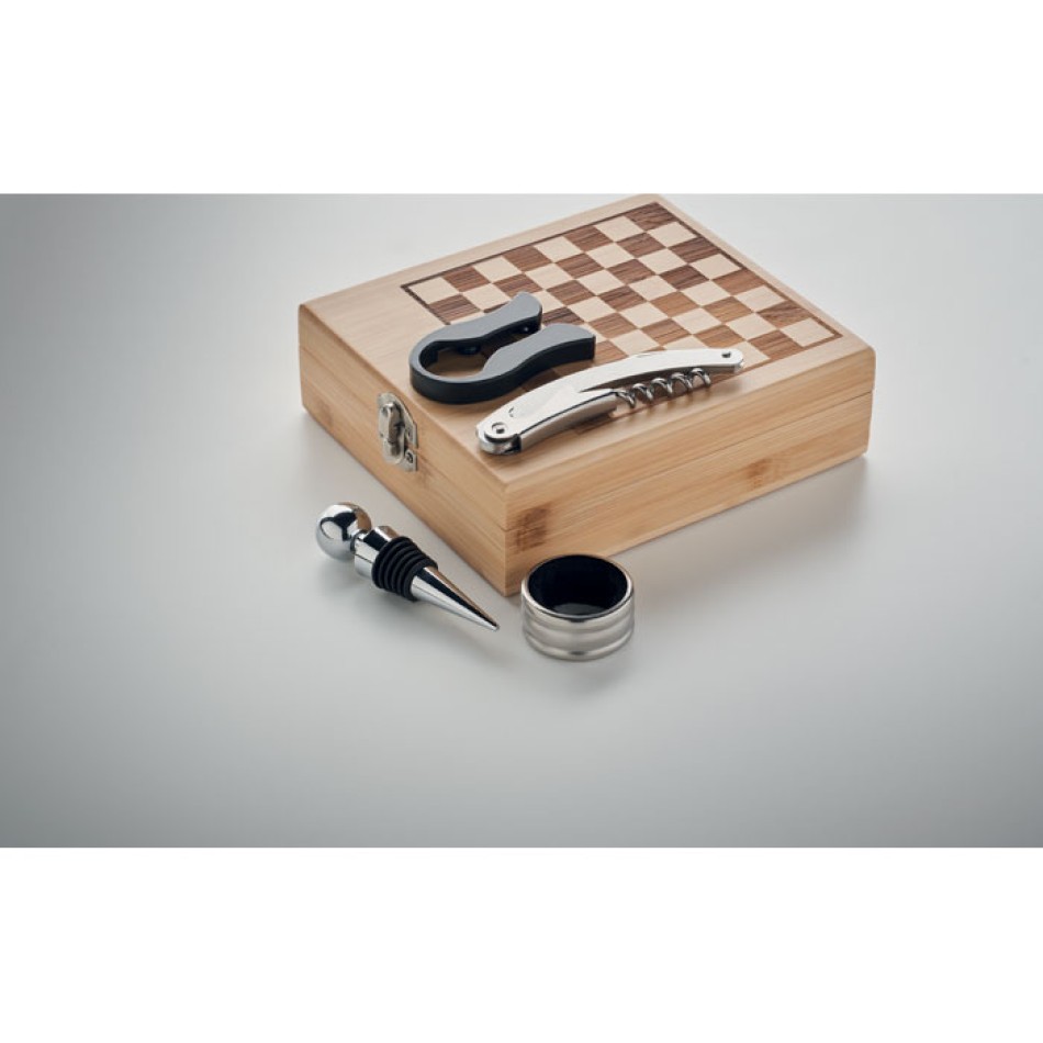 CHESSET - Set da vino con scacchiera - Gadget.it - 