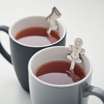 Set 4 cucchiai da thè natalizi in acciaio inox - CHIP SET - Gadget.it - 