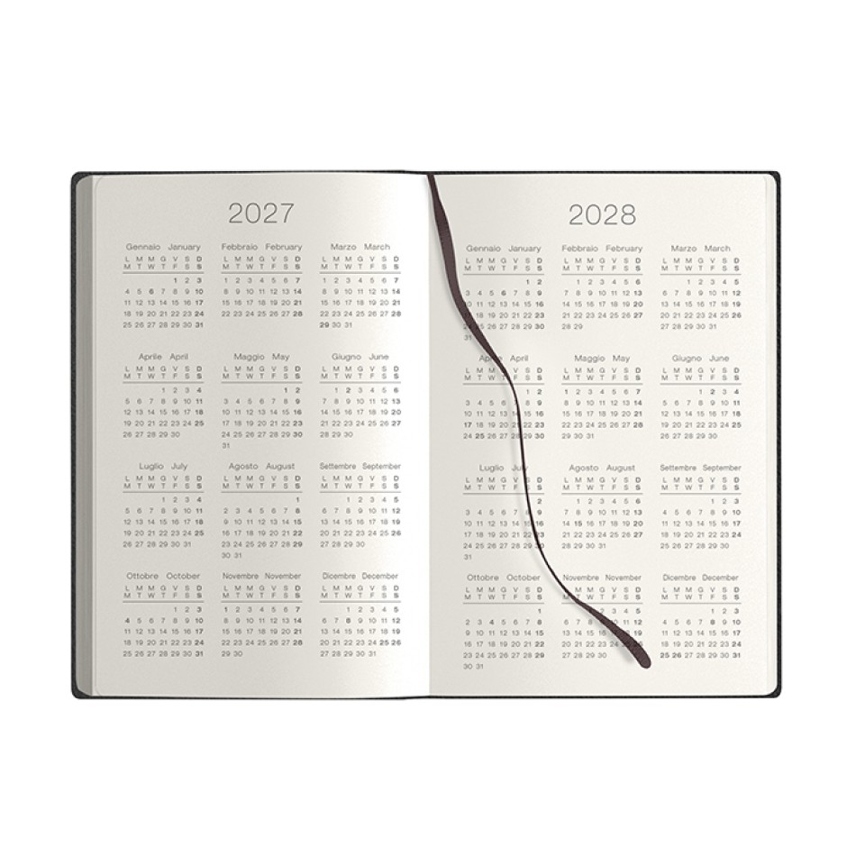 Agenda Giornaliera 9x14 cm - Calamus Black Pocket - Gadget.it - 