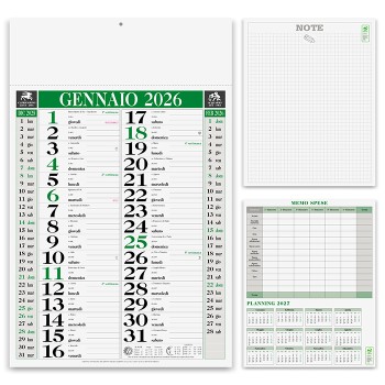 Calendario Olandese 30x47 - Gadget.it - Calendario Olandese Mensile Personalizzabile con Note e Spese 30x47 cm