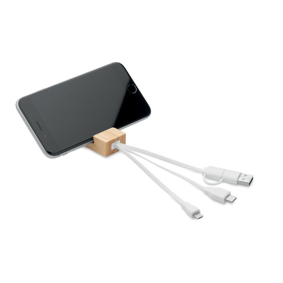 Portachiavi in bamboo - CLAUERC  - Gadget.it - 