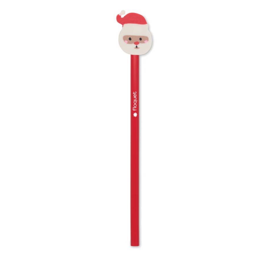 CLAUS - Matita natalizia con gomma - Gadget.it - 