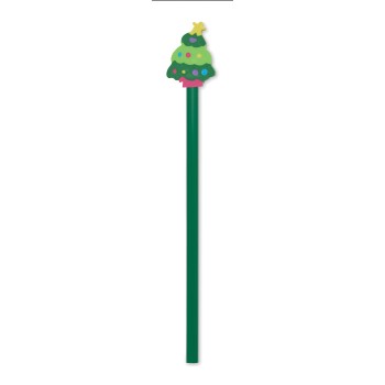 CLAUS - Matita natalizia con gomma - Gadget.it - 