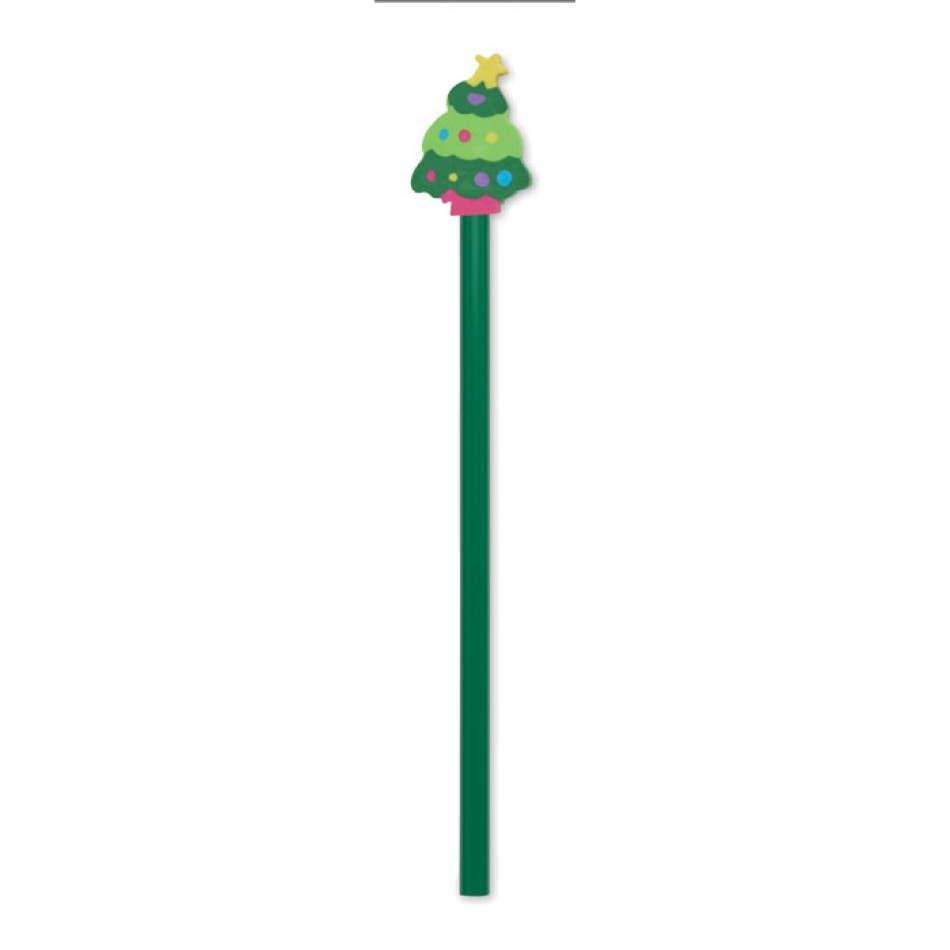 CLAUS - Matita natalizia con gomma - Gadget.it - 