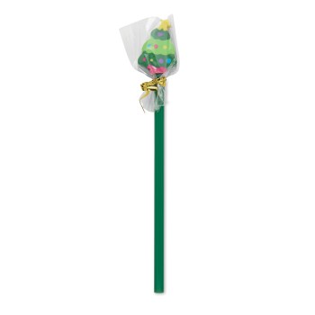 CLAUS - Matita natalizia con gomma - Gadget.it - 