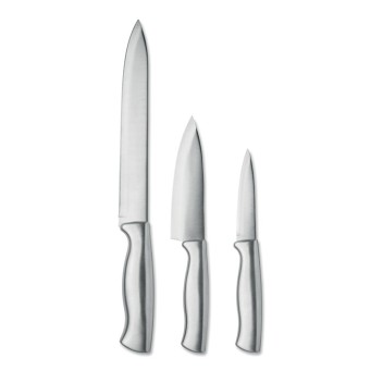 COCINERO - Set 3 coltelli in acciaio inox - Gadget.it - 