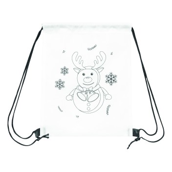COLOURFUL SNOWMAN - Borsa da ginnastica verniciabile - Gadget.it - 
