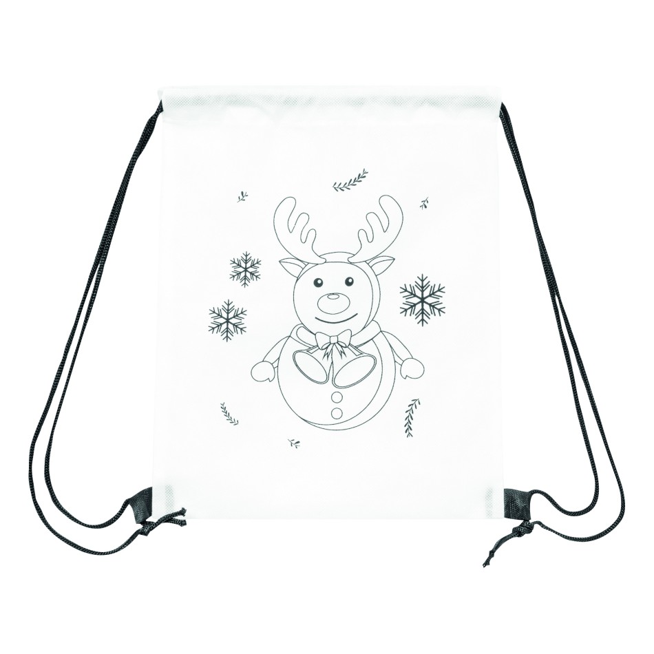 COLOURFUL SNOWMAN - Borsa da ginnastica verniciabile - Gadget.it - 