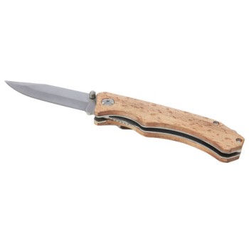 Coltello tascabile Dave in legno con clip per cintura - Gadget.it - 