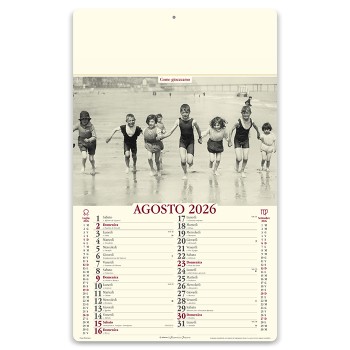 Calendario Come Eravamo 31x52,5 - Gadget.it - Calendario Mensile Come Eravamo Almanacco Italiano 31x52,5 cm