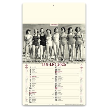 Calendario Come Eravamo 31x52,5 - Gadget.it - Calendario Mensile Come Eravamo Almanacco Italiano 31x52,5 cm
