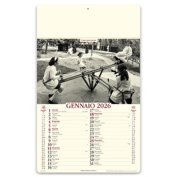 Calendario Come Eravamo 31x52,5 - Gadget.it - Calendario Mensile Come Eravamo Almanacco Italiano 31x52,5 cm
