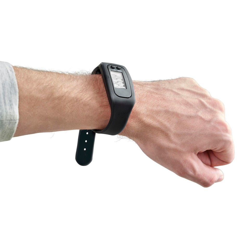 Contapassi con cinturino da polso in silicone - Gadget.it - 
