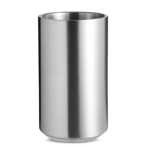 Cilindro Porta Bottiglie Doppio Strato in Acciaio Inox - Gadget.it - 
