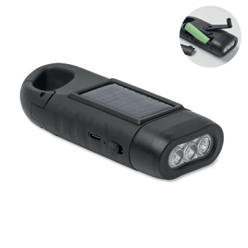 CRANCH - Torcia solare con dinamo - Gadget.it - 