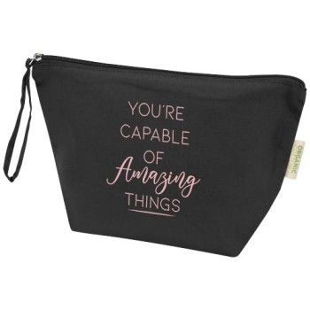 Custodia per accessori grande in tessuto biologico certificato OCS da180 g/m² Odisha - 3L - Gadget.it - 