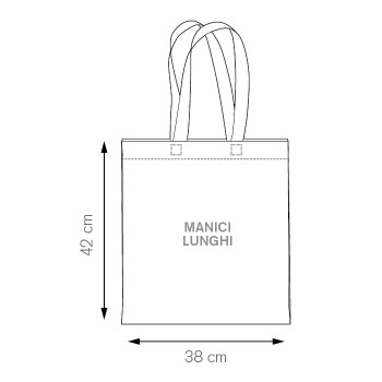 Borsa in cotone 38x42 cm - DARLA - Gadget.it - 