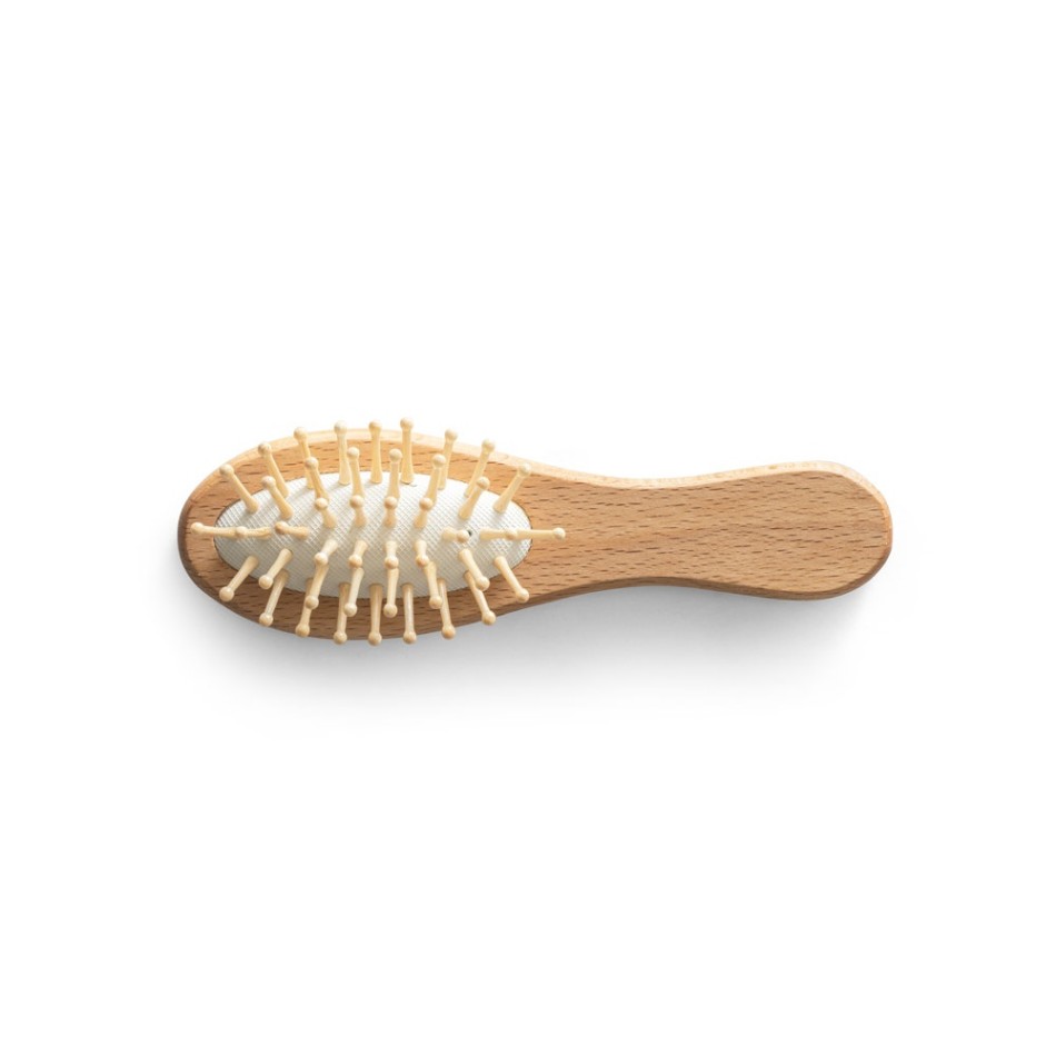 DERN. Spazzola per capelli in legno con denti in bambù - Gadget.it - 