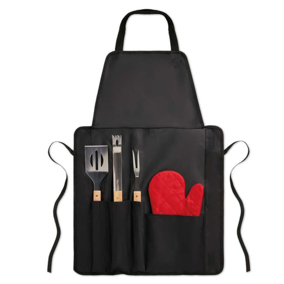 DONAU EAST - Grembiule con 3 utensili - Gadget.it - 